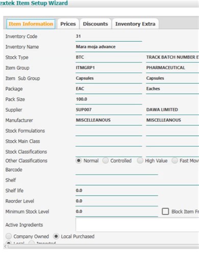 Nextek 102 – Item Setup Made Easy Learn how to add new pharmaceutical products, set batch and expiry tracking, and apply correct pricing in Nextek ERP. Follow for more pharmacy system tutorials 📘 #Nextek102 #ERPTraining #PharmacySystems #HealthcareIT #InventoryERP #PharmacyManagementSystem