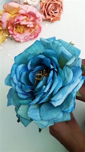 How to make flower with tissue paper/ DIY flowers making craft ideas #shorts #craft #flowers #viral