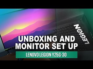 Lenovo Legion Y25g 30 Unboxing and Monitor Set Up