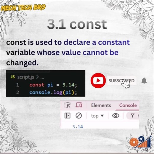 JavaScript Tutorial for Beginners | const Keyword 🚀