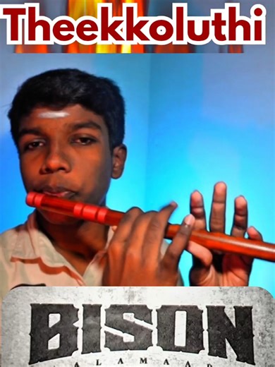 Captivating Theekoluthi Song Flute Cover by Bison
