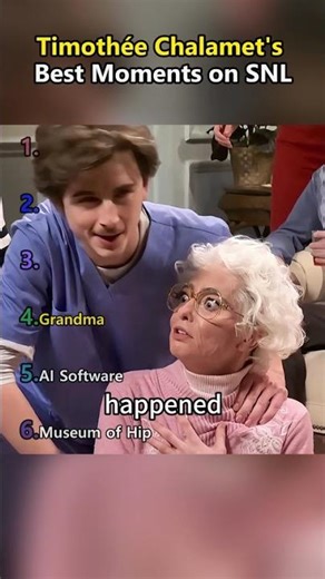 Timothée Chalamet's best moments on SNL.#usa