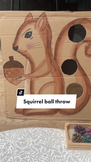 Squirrel Ball Throw: Fun DIY Game for Kids