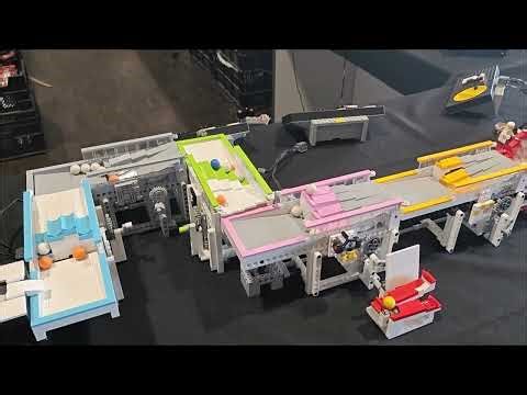 Follow the blue ball LEGO Great Ball Contraption GBC at Bricks and Friends in MotorWorld, Cologne, D