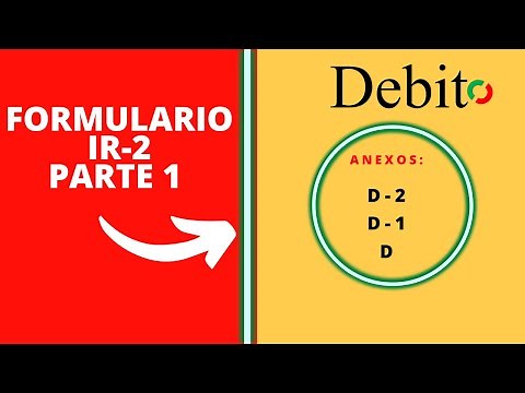 FORMULARIO IR-2 PARTE 1 / ANEXOS D2, D1 Y D