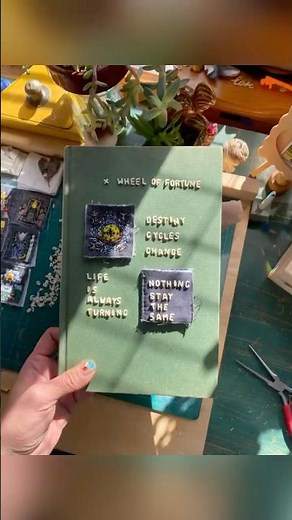 10/22 Wheel of Fortune ✨ Meaning & Transformation 🍝 Tiny Tarot Art Series 🧵 #majorarcana