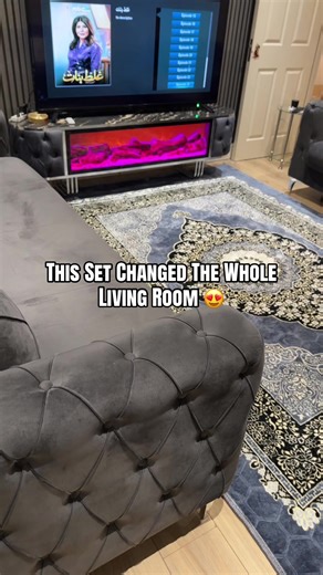 Transform Your Living Room with This Sofa Bed and TV Unit Set