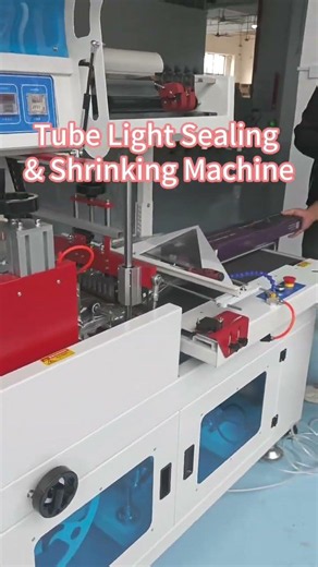 Tube Light Sealing & Shrinking Machine | Automatic Lighting Product Packaging Solution