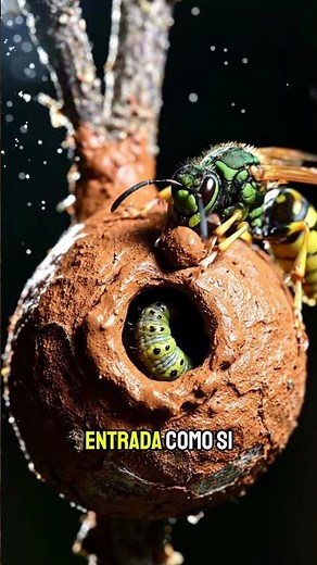 “The wasp that buries its prey… alive 🧠⚠️”