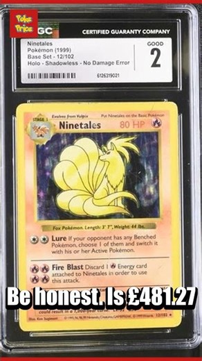 💸 Would YOU pay £481.27 for Ninetales? #PokemonCards #shorts