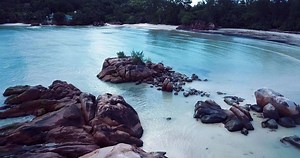Paradise Praslin Island Beach in the Heart of Indian Ocean, Seychelles