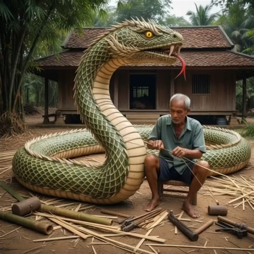 “The Bamboo Dragon Comes Alive 🐉 | Art, Life & Magic in 9 Seconds”