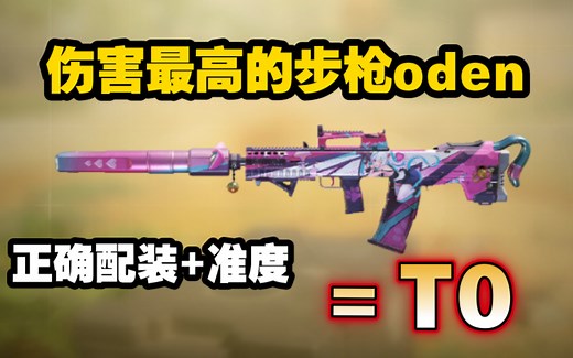伤害最高的步枪oden！正确配装+准度=T0？
