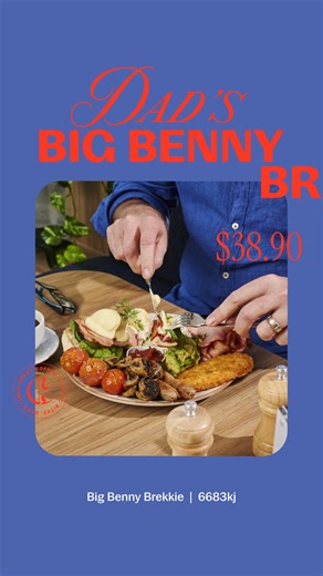 Dad can't decide between a classic Eggs Benny or a Big Brekkie? 🍳 Now, he can get the best of both worlds with our Big Benny Brekkie. But, it's here for a good time, not a long time. Gather the family together and join us for Father's Day at your local Coffee Club. #TCC | The Coffee Club Australia