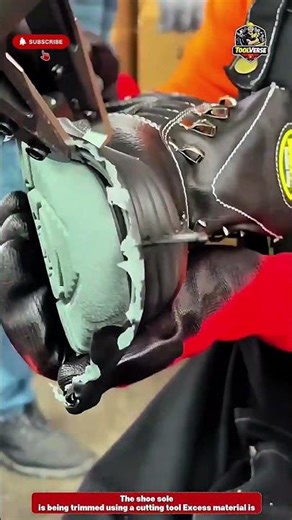 Precision Shoe Sole Trimming and Finishing Using Manual Cutting Tool #handtools