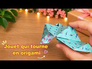 🌀 Spinning Origami Toy ✨ Easy and Fun Paper DIY