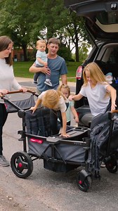 7.1K views · 214 reactions | Introducing our FIRST EVER 4- kid stroller wagon!  With over a billion wheels on the road in our 106 year history, our expert wagon designers are always innovating products for families to enjoy adventures and play with ease. The Voya™ Quad Stroller Wagon is a smart solution for your family with an easy and compact frame that folds with all accessories attached. Learn more: https://www.radioflyer.com/voya-quad-stroller-wagon.html | Radio Flyer | Facebook