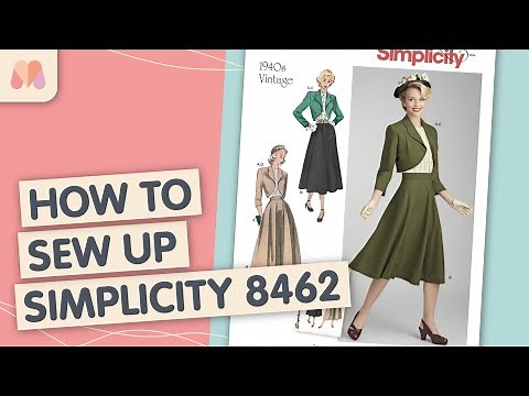 How to make Simplicity 8462 | FREE 1940's Vintage Outfit Sewalong
