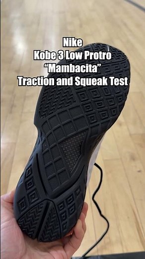 Nike Kobe 3 Low Protro "Mambacita" Traction and Squeak Test #nike #nikebasketball