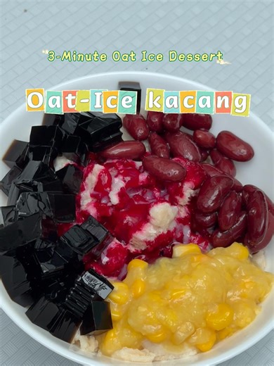 Tergesa-gesa nak berbuka? 😌 Tukar Captain Oatm!lk jadi dessert sejuk & creamy dalam 3 minit je — mudah, segar, dan puas hati! ❄️😋 Bahan-bahan - 400ml Captain Oatm!lk (Original) - Sirap Ros - Susu Pekat - Cincau (dipotong dadu) - Jagung Manis Berkrim - Kacang Merah (dalam sirap) Cara Penyediaan 1. Bekukan Captain Oatm!lk dalam plastik ziplock (bentang rata). 2. Hancurkan jadi ais halus. 3. Letak semua topping. 4. Hidang sejuk & nikmati! 😋 Tip: Sediakan awal, bila waktu berbuka cuma susun je — 