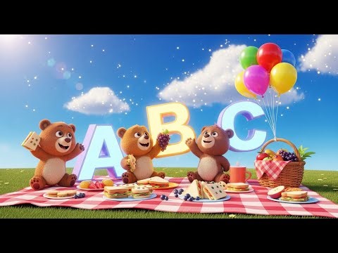 仲良しクマとABCピクニック 🧸🧺🔤 | 子ども向けアルファベット学習 | 幼児向け教育動画