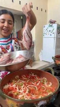 Today I prepared VERACRUZ-STYLE FISH 🐟🍅🧅😋👌