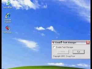 How to enable the Task Manager - Easy way
