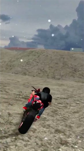 I rode an Xtreme motorbike in heavy snowfall#shorts #short #xtreme