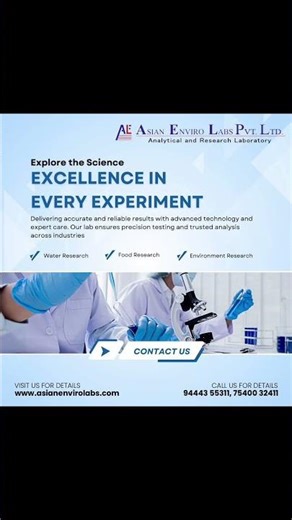 Precision Testing & Sustainable Solutions | Asian Enviro Labs #foodtesting #watertesting