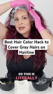 Best Hair Color Hack to Cover Gray Hair #haircolor