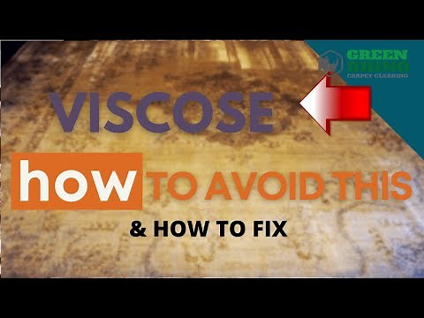 Viscose Rug Cleaning Tip - Carpet Cleaning Tutorial