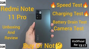 Redmi Note 11 Pro Unboxing and Review Camera Test Charging Test Speed Test Battery Drain Test | Mobile Professor 5G