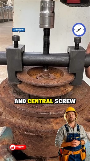 Heavy Duty Puller Saves Rusted Pulley Day! #PulleyPuller #HeavyDutyTools #MechanicLife #SeizedParts #fyp #reels #newyork #viral | Tool Tricks