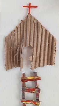 Works with cardboard and wood. Church - Fish - Mobile