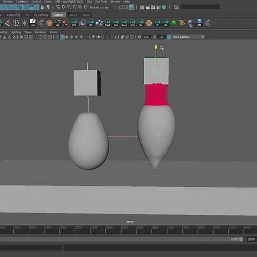 Creating muscle simulation in Maya #animation #3drigging #art #rigging