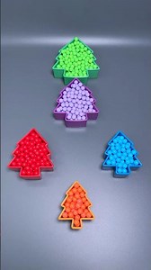 Colorful Trees Falling Beads ASMR Oddly Satisfying Relaxing #asmr #marblerunbb #fallingbeads