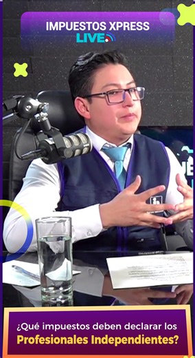 #ImpuestosXpress | ¿En qué consiste el RC-IVA para Profesionales Independientes? En nuestro podcast hablamos sobre algunos Consejos Tributarios para Profesionales Independientes. No te pierdas en Facebook el programa completo y en TikTok lo más sobresaliente de nuestro live para que más personas refuercen sus conocimientos tributarios. #UnidosEnElBicentenario #Bolivia #ImpuestosNacionales #profesionales #independientes #RCIVA #formulario #610 #ventajas #facturas #declarar #importe #titular #NIT 