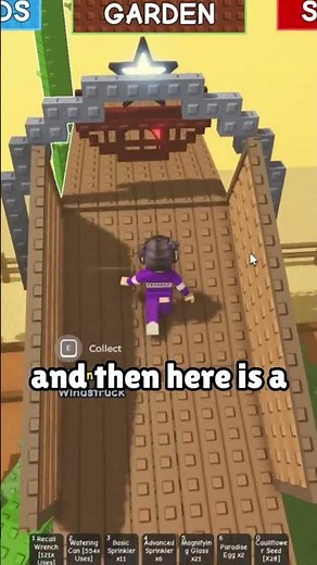 Building a Slide in Grow a Garden! 🌱🎢 | Roblox #shorts #growagarden #roblox