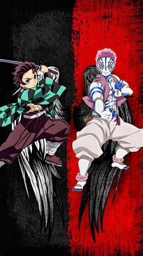 Tanjiro vs Akaza who is strongest ❓#demonslayer #anime #kny #shorts