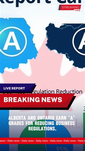 Alberta and Ontario earned 'A' grades in the 2026 Red Tape Report Card for successfully reducing business regulations. The achievement highlights their commitment to supporting entrepreneurs, streamlining processes, and fostering a more business-friendly environment. #fblifestyle | I Love Canada