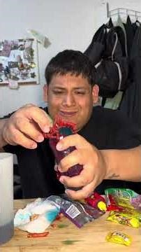 Blue raspberry pickle chamoy kit #frankie #foodie #mukbang #eatingasmr #mexicanfoodblogger