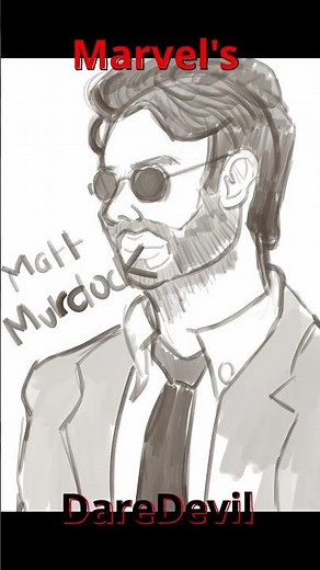 The Man Without Fear — Daredevil Fan Art! 👀🔥 | Noctis #art #shorts