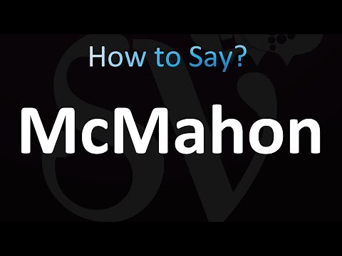 How to Pronounce McMahon