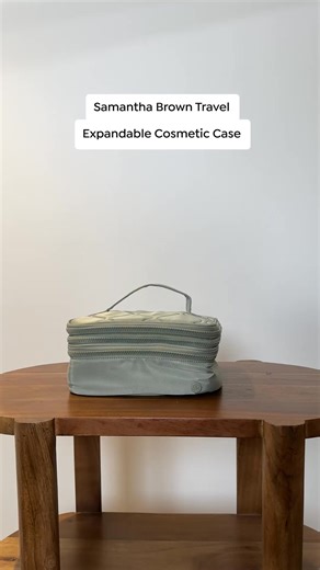 New? Save $10 w/ code HSN2025.This large capacity travel cosmetic bag is divided into upper and lower layers. It's slim and has an expandable double layered design. 😍 Restrictions apply. See offer. | HSN