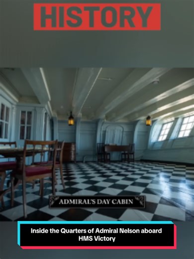 Inside Admiral Nelson's Quarters on HMS Victory