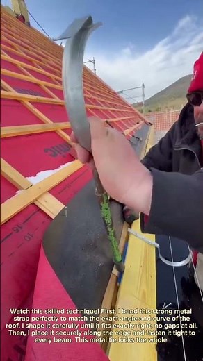 ✅ How to Bend & Install Metal Straps Perfectly | Roof Reinforcement Trick