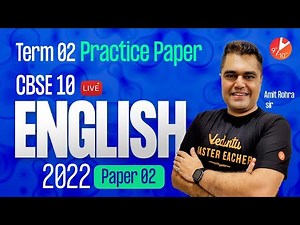 CBSE Class 10 PRACTICE PAPER for Term 2 English [ Sample Paper-2🧐] | Board Exam Preparation 2022