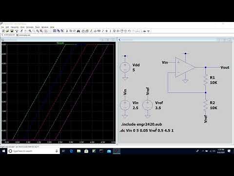 LTspice DC Sweep Tutorial: Simulating the VTC of a Noninverting Amplifier
