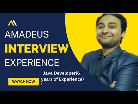 Amadeus Labs Java Developer Interview Experience for 6+ years' experience.
