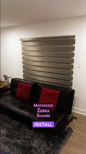 Motorized Zebra Shades Installation